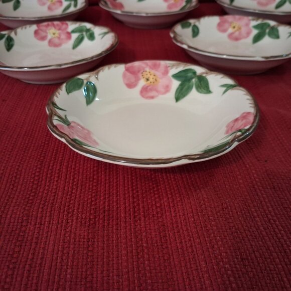 LOT of 6 OF FRANCISCAN DESERT ROSE HAND PAINTED 5 1/4" DESSERT FRUIT BOWL 47-49 - Picture 4 of 8